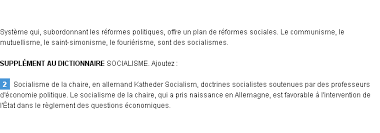 Socialisme La Definition