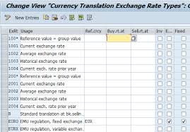 Sap Exchange Rate Table And Transactions Free Sap Fi