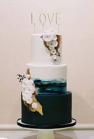 Its stark black color makes a big statement and definitely sets it apart from the common pale hues of. Blue And White Wedding Cake A Wedding Cake Blog