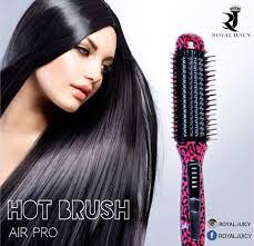 hot brush فرشاة رويال جوسي الحراريه احصلي الأن على نفس نتائج مكواة الشعر باستخدامكي فرشاة ر megahair liso extensoes de cabelo humano estilos de cabelos lisos