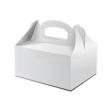 Download Cake Box For Fast Food Gift Etc Carry Packaging Vector Mockup White Template Of Cardboard Package Stock Vector Illustration Of Dinner Lunch 125330049