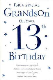 Your granddaughter changed your life from the moment she entered it and she has been the greatest person you know ever since. Icg Special Grandson On Your 13th Age 13 Birthday Card Greeting Card 7264 For Sale Online Ebay