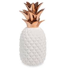 Copper White Porcelain Pineapple Ornament H 40 Cm Decoracao Boutique Decoracao De Quarto Gaveta De Maquiagem