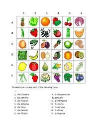 Obst Und Gemuse Fruits And Vegetables In German Find It Worksheet Fruits And Vegetables Fruit Vegetables