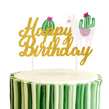 The colorful mexican themed party ideas and elements to look for from this darling occassion are: Buy Llama Cactus Cake Topper Mexican Fiesta Themed Baby Girls Boys Birthday Party Cake Decorations Online In Taiwan B08947kt1w
