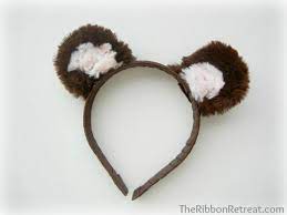 Make Your Own Animal Ears The Ribbon Retreat Blog Diy Headband Animal Ears Bear Costume