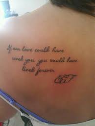 Cross memorial tattoo for mom on forearm. Quotes Tattoos Memory Of Mom Quotesgram
