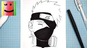 Astuce manga dessiner les visages latelier canson. Dessin Facile A Reproduire De Kakashi Manga Naruto Shippuden Et Boruto Tutoriel Etape Par Etape Youtube