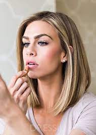 Bob Hairstyle Natural Silky Straight Natural Color Human Hair Lace Fro Dressiu Hair Styles Medium Hair Styles Thick Hair Styles