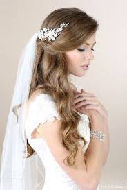 Wedding Inspirasi Romantic Wedding Hair Half Up Wedding Hair Veil Hair Down