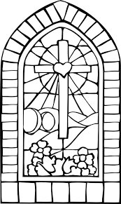 Glas in lood ramen om op te halen. Lijdenstijd Goedevrijdag Pasen Easter Coloring Sheets Cross Coloring Page Coloring Pages