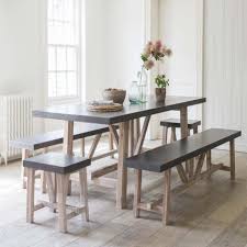 Product titledining table set with bench, wood kitchen table with 2 benches and metal frame, breakfast nook dining room set, modern furniture for home, apartment, 3 piece dining set for small space, beige, w12977. Park Benches Garden Storage Outdoor Benches Bench Set Dining Table