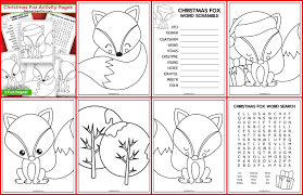 For boys and girls, kids and adults, teenagers and toddlers, preschoolers and older kids at school. Free Printable Christmas Fox Activity Pages Mama Likes This