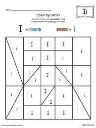 Uppercase Letter I Color By Letter Worksheet Letter I Letter I Activities Letter Worksheets