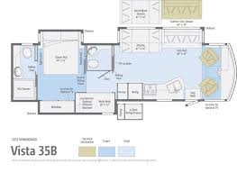 Rv With 1 5 Baths 2 Br Decent Kitchen Rv Floor Plans Floor Plans Camper Flooring