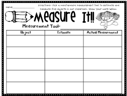 Ffree preschool and kindergarten worksheets from k5 learning; Activity 6 Non Standard Measurement First Grade Math Work Stations