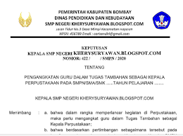 4 sk tim pengembang kurikulum sekolah terbaru tahun 2020 2021 kherysuryawan id. Contoh Sk Kepala Perpustakaan Tahun 2021 2022 Kherysuryawan Id