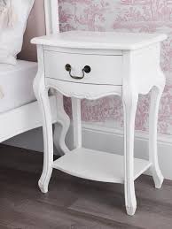 Juliette Shabby Chic Antique White 1 Drawer Bedside Table Amazon Co Uk Kitchen Home White Bedside Table French Bedside Cabinets Retro Bedside Tables