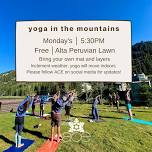 yoga in the mountains — ACE