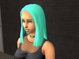 13127398 atomic turquoise is a bright, neon, radiant aqua blue hair dye with green undertones. Mod The Sims Aqua Green Hair