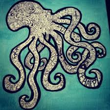 Octopus Octopus Drawing Sea Drawing Art
