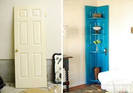 Look through this simple 20 ideas and learn how to, on creative way, repurpose, reues and upcycle old doors ranging from making a bed to how to build a bookshelf using an old door. How To Make Corner Door Shelf Diy Crafts Handimania