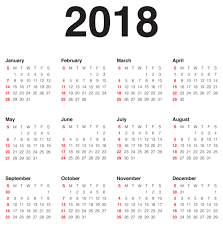 2018 Calendar Transparent Png Clip Art Image Calendar Template Free Calendar Template Calendar