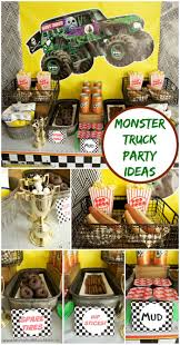 Creative Birthday Themes For Kids Monster Truck Birthday Party Ideas Moms Munchkins Monster Trucks Birthday Party Trucks Birthday Party Monster Jam Birthday Party