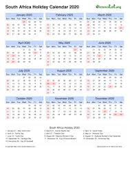 This page contains a national calendar of all 2021 public holidays. South Africa Holiday Calendar 2020 Doc Templates Distancelatlong Com