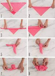 Cupid S Corner Valentine S Day Folded Napkins Stoffservietten Falten Servietten Falten Rose Servietten Falten