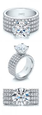 Custom Contemporary Modern Diamond Split Prong 3 5 Carat Engagement Ring Joseph Jewelr Modern Diamond Rings Design Modern Diamond Rings Modern Engagement Rings