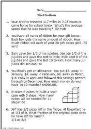 6th grade math word problems