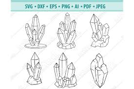 You can also use them with various materials such as cardboard, paper, felt, fabric, wood, metal, leather.svg is vector based graphics in xml format: Crystals Svg File Diamond Svg Gem Svg Jewel Dxf Png Eps 863515 Cut Files Design Bundles