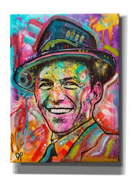 Red Barrel Studio® Epic Graffiti 'Frank Sinatra I' By Dean Russo, Gic "  Frank Sinatra I " by Dean Russo Painting Print