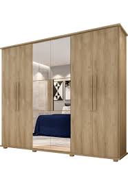 Roupeiro Estrela 6 Portas Com Espelho Rv Marrom Home Decor Furniture Home