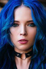 Синии волосы фото