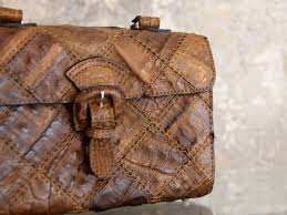Markant ist der panzer auf dem rücken. Vintage Kroko Handtasche Einzelstucke Esslingen