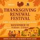 THANKSGIVING RENEWAL FESTIVAL event image