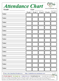 printable attendance sheet for kids jasonkellyphoto co