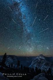 Perseid Meteor Shower And Milky Way Andromeda Galaxy And The Pleides Cluster Over Half Dome And Yosem Milky Way Images Andromeda Galaxy Perseid Meteor Shower