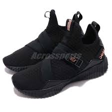 Black And Gold Womens Shoes Puma Defy Mid Wns X Sg Selena Gomez Black Rose Gold Women Shoe Sneaker 191776 01 Womens Shoes Sneakers Sneakers Puma Fierce Sneaker