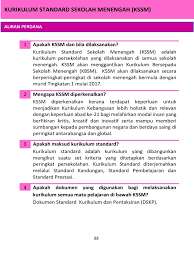 Kurikulum bersepadu sekolah menengah kbsm yang mula dilaksanakan pada tahun 1989. Apa Itu Kurikulum Staandard Menengah Kssm