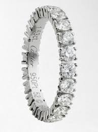 Cartier Diamond Platinum Wedding Ring Cartier Wedding Bands Engagement Rings Cartier Trendy Diamond Ring