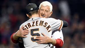 Red Sox legend Carl Yastrzemski throws first pitch to grandson Mike