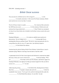 Mankiewicz wrote the film, has won more oscars than its predecessor. Bbc News Script British Oscar Success
