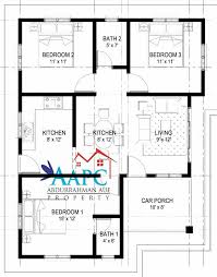 3 bilik + 2 bilik air tempat letak kereta : Pelan Rumah 3 Bilik Terkini Design Rumah Terkini