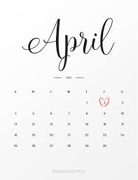 Practical, versatile and customizable april 2021 calendar templates. Due Date April 2 2021 During Pregnancy