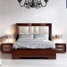 Franco Spain Carmen Ns Walnut Carmen 1016 Nightstand Gloss Matte Walnut In 2021 Bed Furniture Design Luxury Bedroom Furniture Bed Furniture