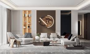 A modern living room covered with a wood panel ceiling. Modern Living Room 3d Model In Living Room 3dexport