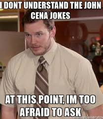 John cena you cant see me. U Cant See Me 9gag